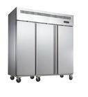 Komersial Silver Upright Freezer -18 ° C - 10 ° C Dengan Roda Bergerak Mudah